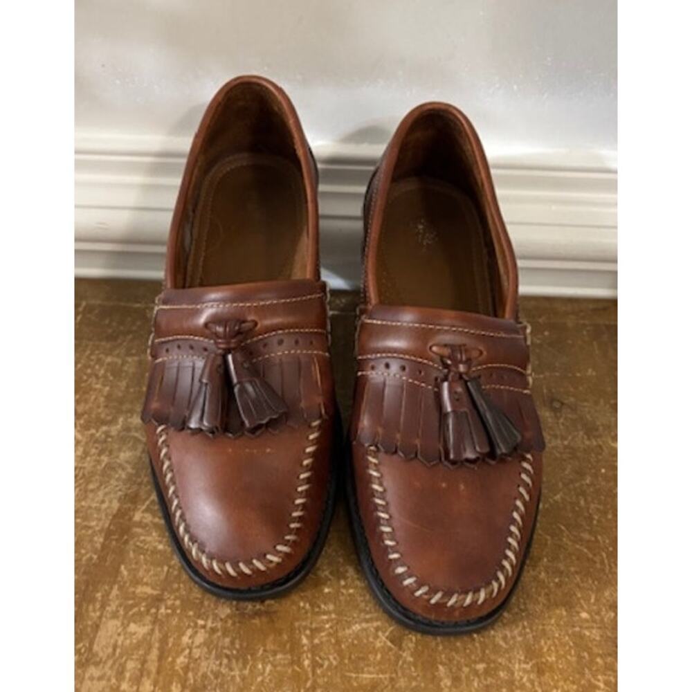 GH Bass Michael Kiltie Tassel WEEJUNS Loafer Mens 8.5 Brown Preppy Business
